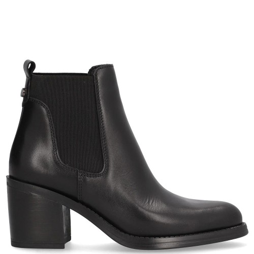 Γυναικεία Μποτάκια Μαύρο Δέρμα 2404 17 05 Alpe