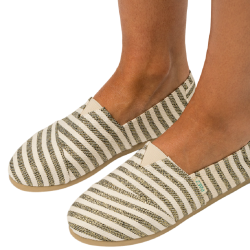 Γυναικείες Εσπαντρίγιες Εκρού/Ασημί GUM CLASSIC SURFY LUREX 2430501S9801-843 Paez