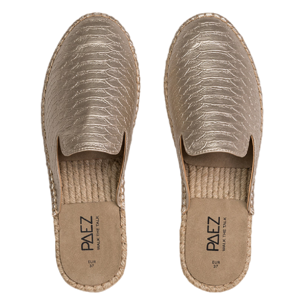 PAEZ</br>Γυναικεία Mules Χρυσό MULE VEGAN LEATHER 2436919S2801-213 Paez PAEZ</br>Γυναικεία Mules Χρυσό MULE VEGAN LEATHER 2436919S2801-213 Paez