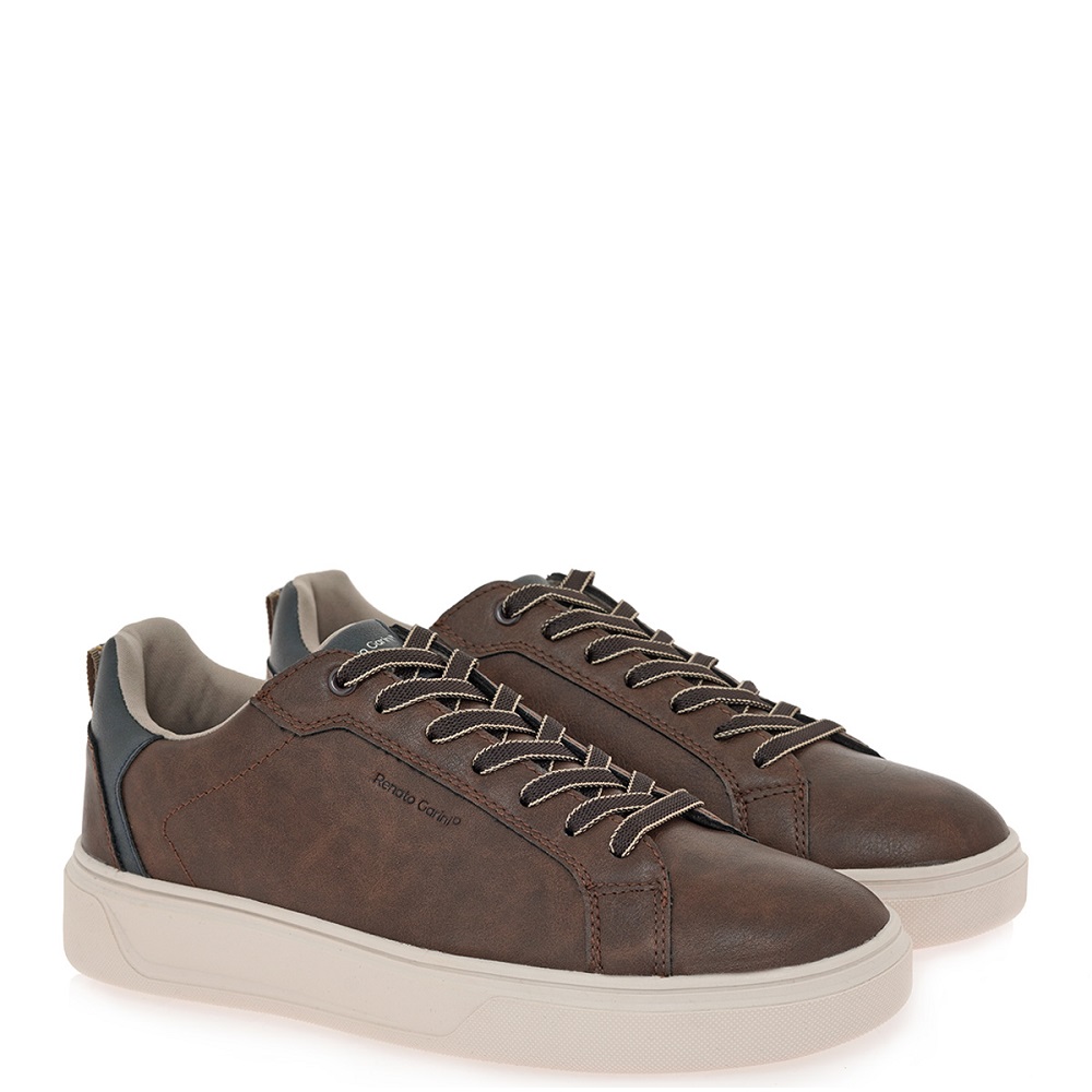 RENATO GARINI</br>Renato Garini 24AC608-D2 Ανδρικά Sneakers Ταμπά/Μπλε RENATO GARINI</br>Renato Garini 24AC608-D2 Ανδρικά Sneakers Ταμπά/Μπλε