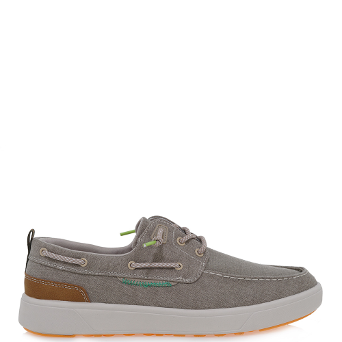 Ανδρικά Boat-shoes/Ιστιοπλοϊκά Μπεζ/Ταμπά Canvas 24SC077 Renato Garini