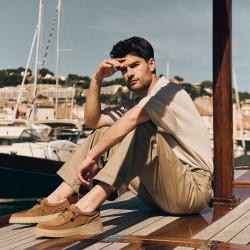 Ανδρικά Δετά Παπούτσια Ταμπά Suede POLDEN MOC Clarks