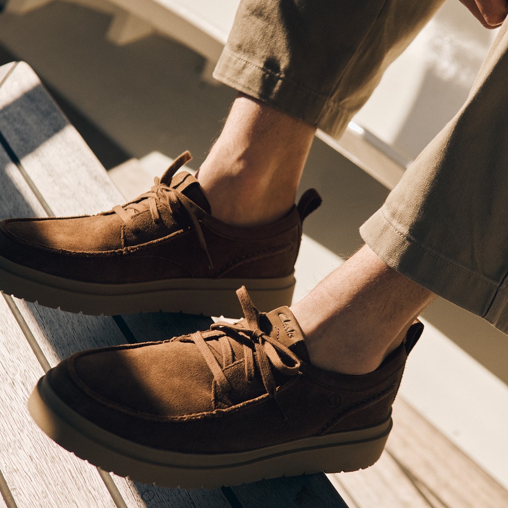 CLARKS</br>Ανδρικά Δετά Παπούτσια Ταμπά Suede POLDEN MOC Clarks CLARKS</br>Ανδρικά Δετά Παπούτσια Ταμπά Suede POLDEN MOC Clarks