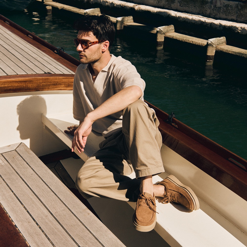 CLARKS</br>Ανδρικά Δετά Παπούτσια Ταμπά Suede POLDEN MOC Clarks CLARKS</br>Ανδρικά Δετά Παπούτσια Ταμπά Suede POLDEN MOC Clarks