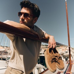 Ανδρικά Δετά Παπούτσια Ταμπά Suede POLDEN MOC Clarks