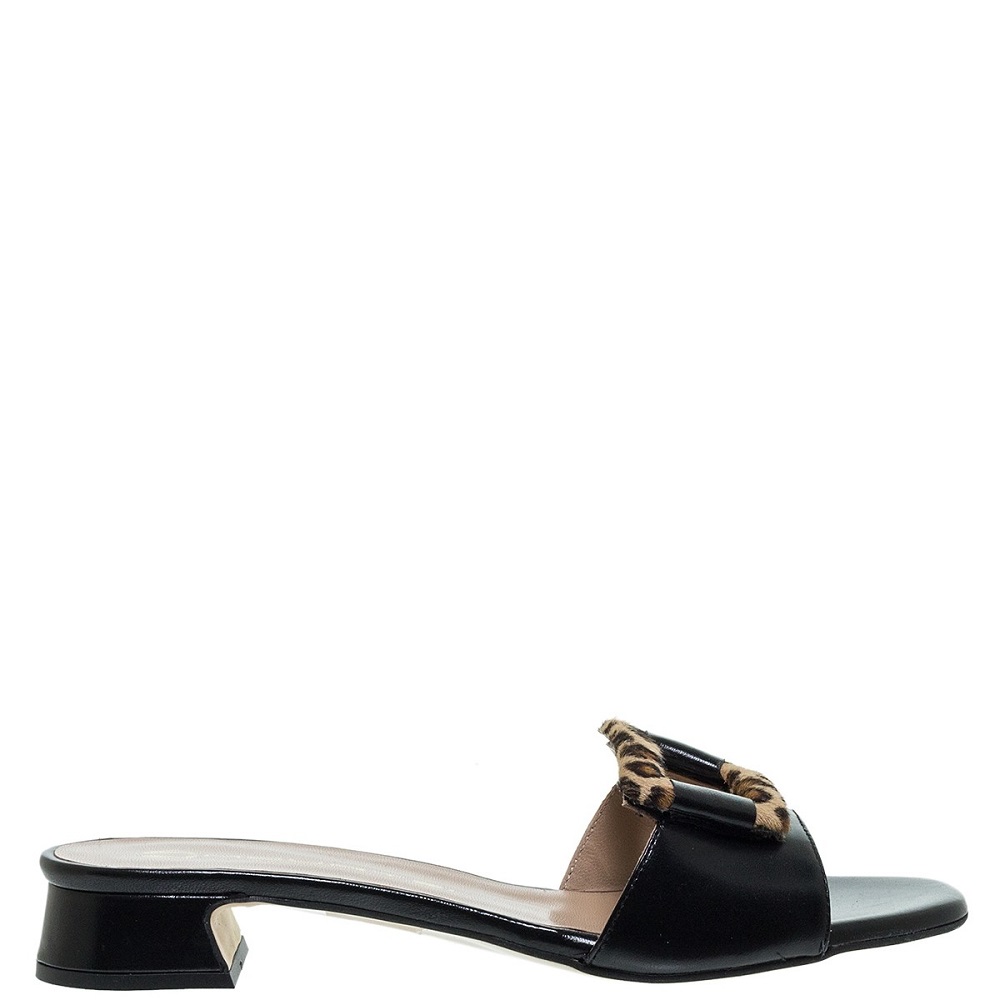 MOURTZI</br>Γυναικεία Mules Μαύρο Δέρμα 2/25604 Mourtzi MOURTZI</br>Γυναικεία Mules Μαύρο Δέρμα 2/25604 Mourtzi