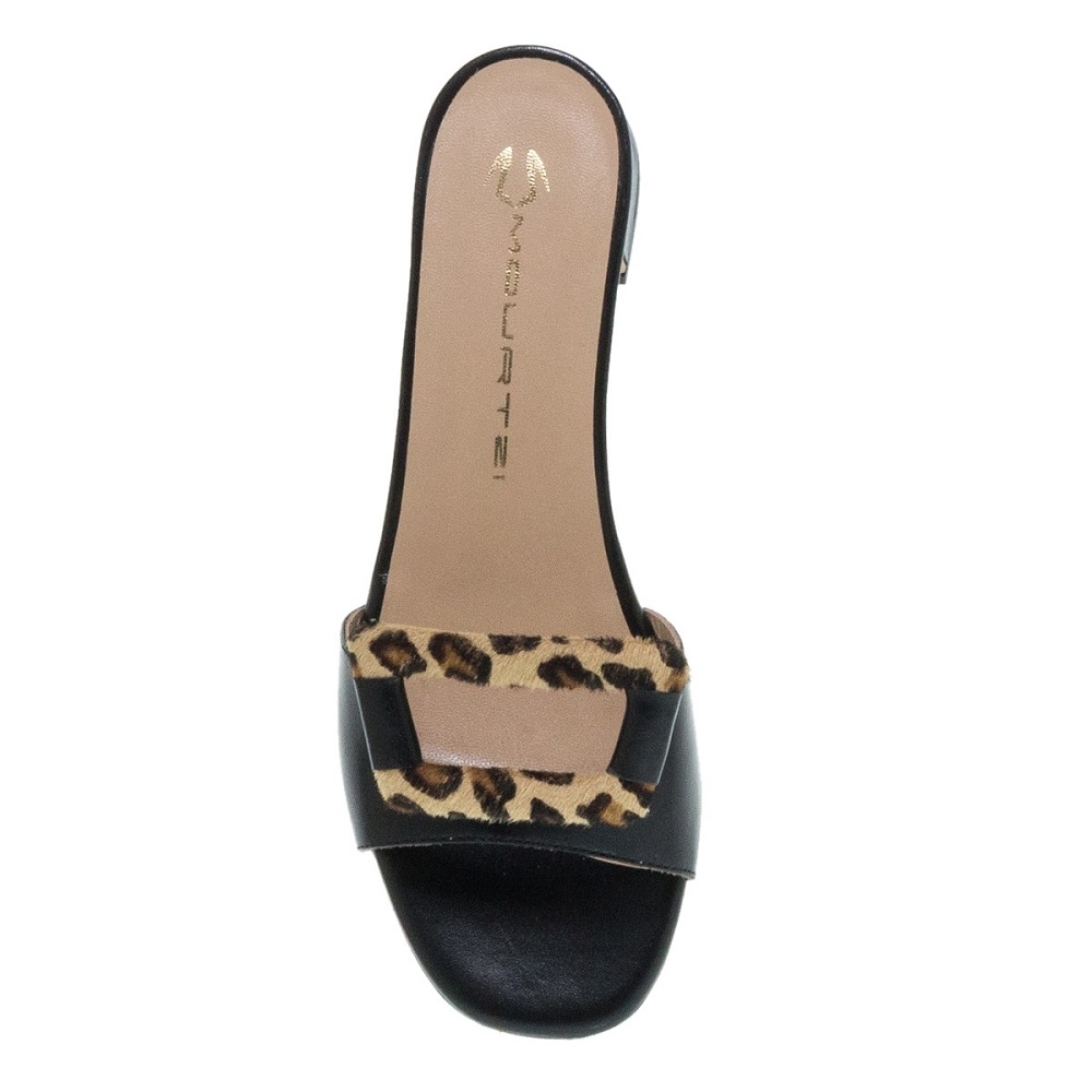 MOURTZI</br>Γυναικεία Mules Μαύρο Δέρμα 2/25604 Mourtzi MOURTZI</br>Γυναικεία Mules Μαύρο Δέρμα 2/25604 Mourtzi