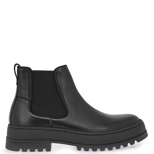 Lorenzo Russo 26002 MORRIS Ανδρικά Μποτάκια Chelsea Μαύρο Δέρμα