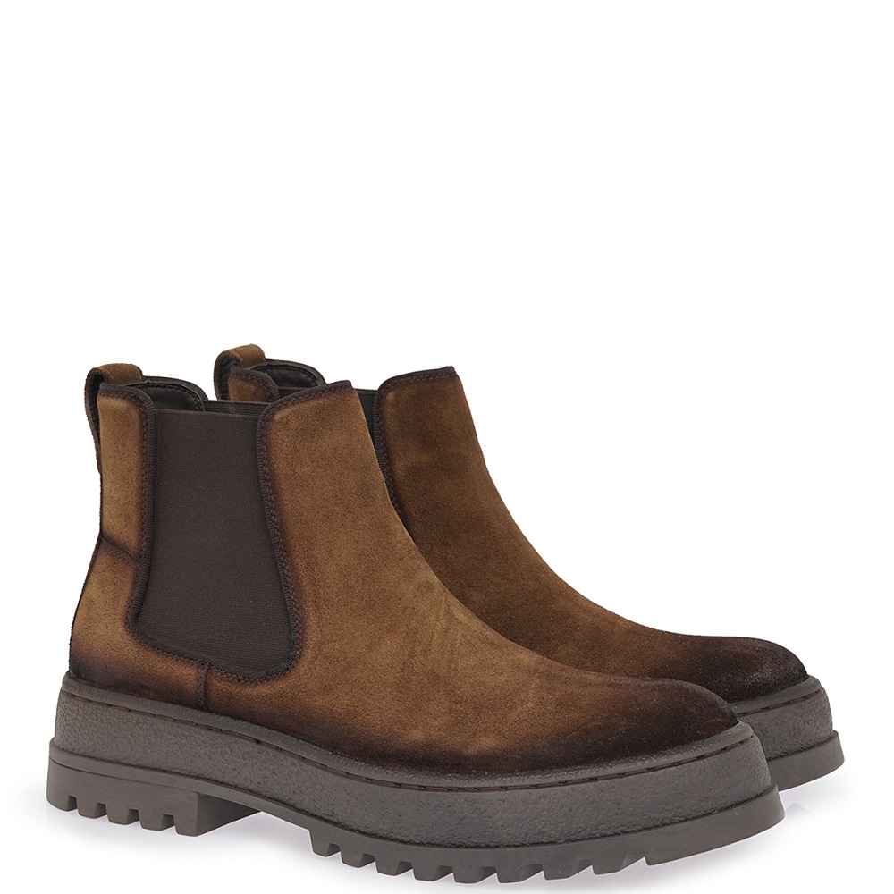 LORENZO RUSSO</br>Lorenzo Russo 26002 MORRIS Ανδρικά Μποτάκια Chelsea Καφέ Suede