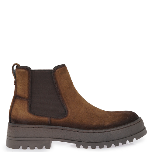 Lorenzo Russo 26002 MORRIS Ανδρικά Μποτάκια Chelsea Καφέ Suede