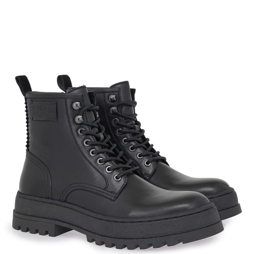 Lorenzo Russo 26021 MORRIS Ανδρικά Μποτάκια Μαύρο Δέρμα Lorenzo Russo 26021 MORRIS Ανδρικά Μποτάκια Μαύρο Δέρμα