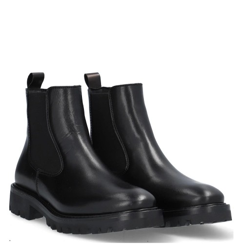 Γυναικεία Μποτάκια Μαύρο Δέρμα 2609 17 05 Alpe