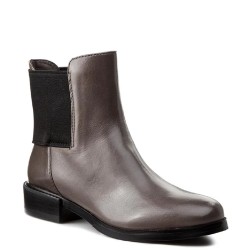 Γυναικεία Μποτάκια Γκρι Δέρμα MARQUETTE WISH Clarks