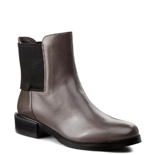 Γυναικεία Μποτάκια Γκρι Δέρμα MARQUETTE WISH Clarks Γυναικεία Μποτάκια Γκρι Δέρμα MARQUETTE WISH Clarks