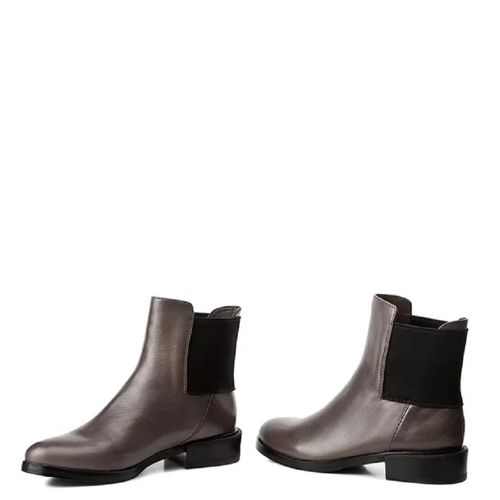 CLARKS</br>Γυναικεία Μποτάκια Γκρι Δέρμα MARQUETTE WISH Clarks