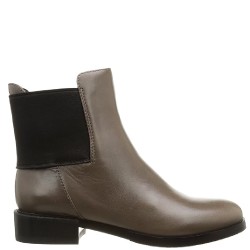 Γυναικεία Μποτάκια Γκρι Δέρμα MARQUETTE WISH Clarks