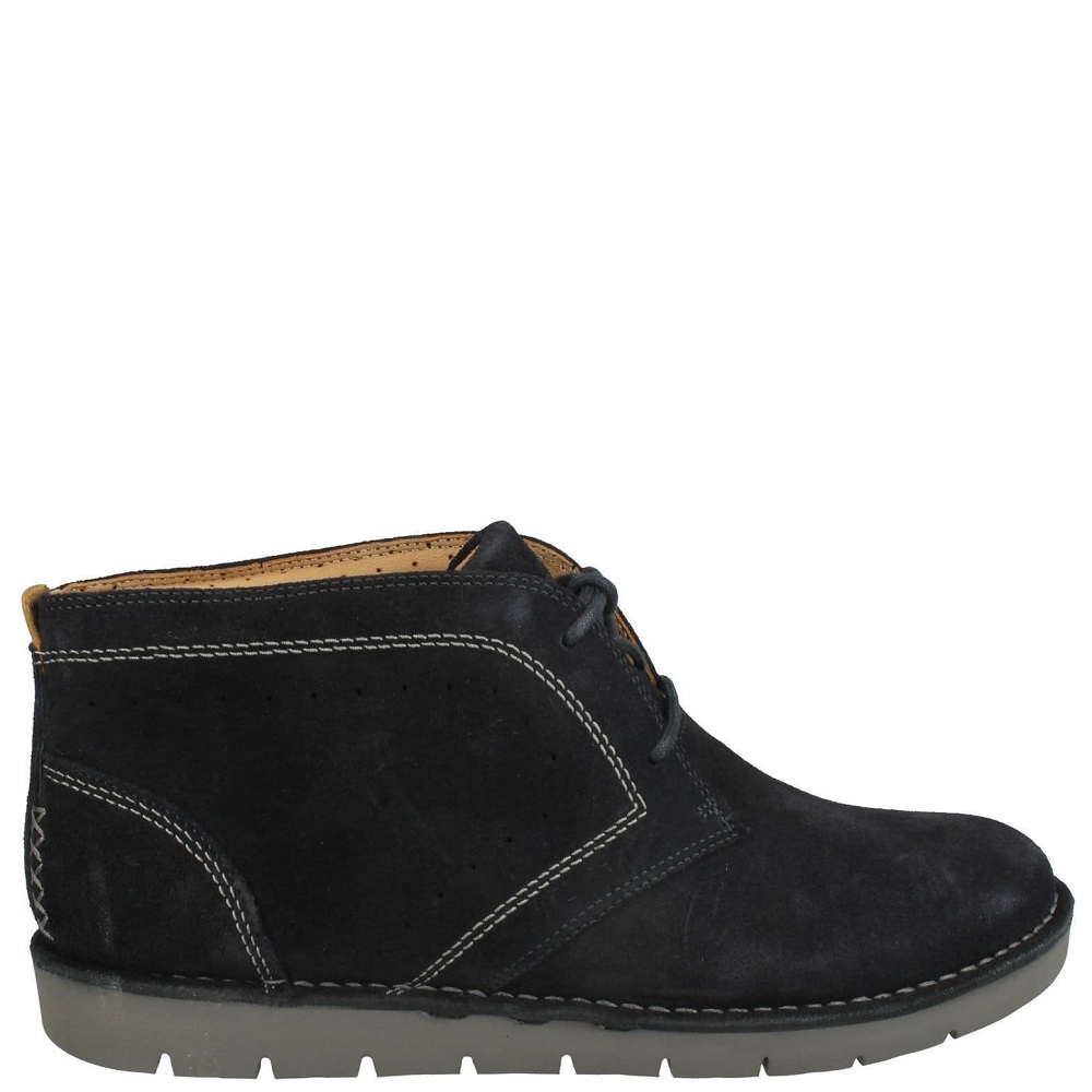 CLARKS</br>Clarks UN ASTIN Γυναικεία Μποτάκια Μπλε Suede