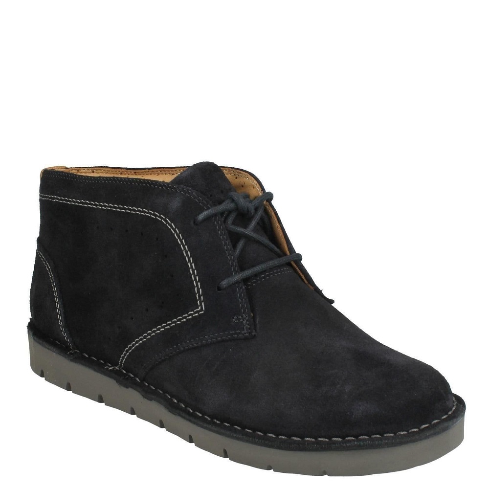 CLARKS</br>Clarks UN ASTIN Γυναικεία Μποτάκια Μπλε Suede