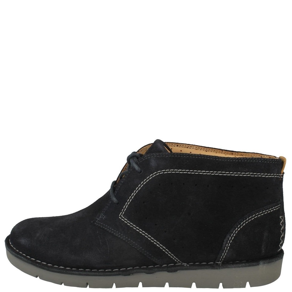 CLARKS</br>Clarks UN ASTIN Γυναικεία Μποτάκια Μπλε Suede