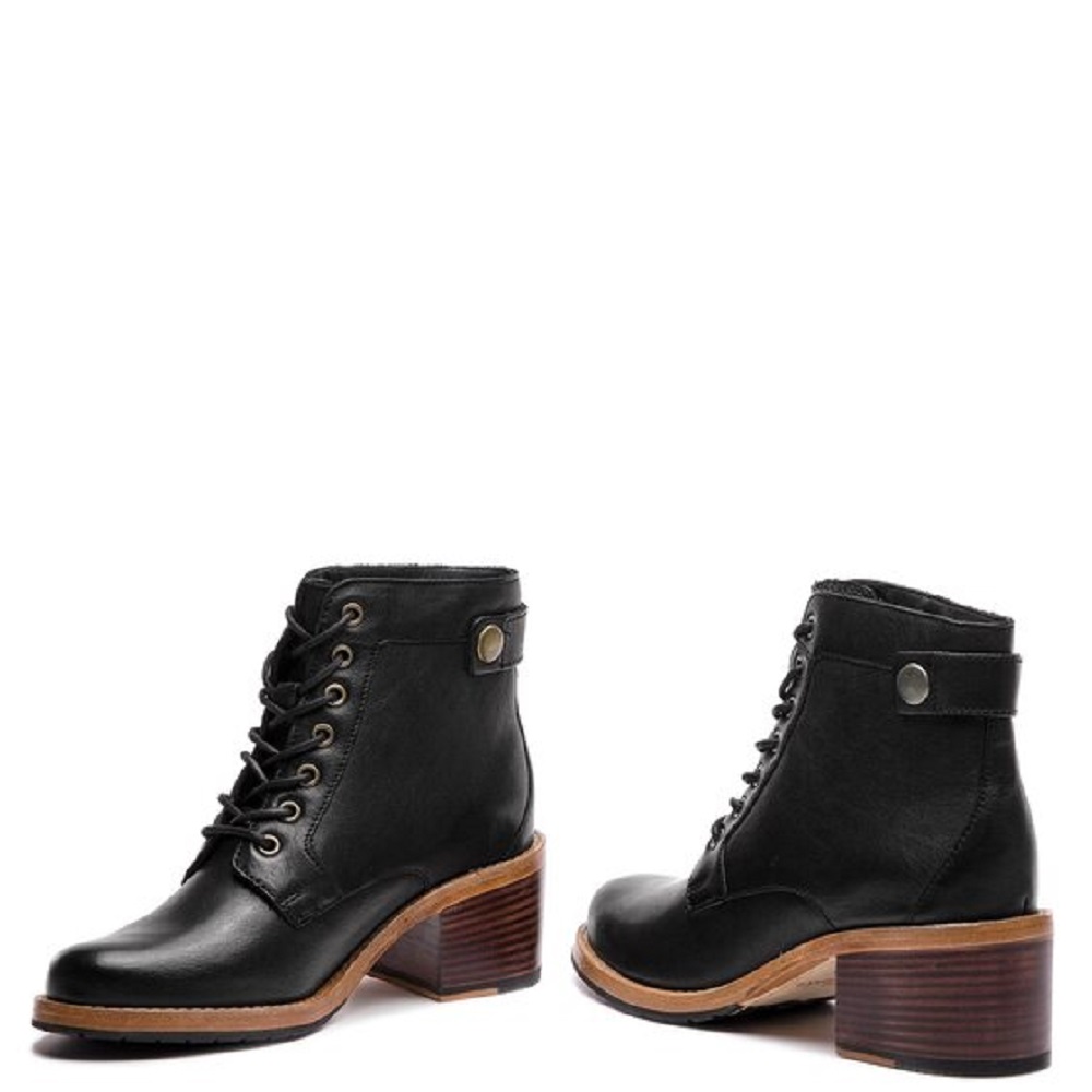 CLARKS</br>Clarks CLARKDALE TONE Γυναικεία Μποτάκια Μαύρο Δέρμα