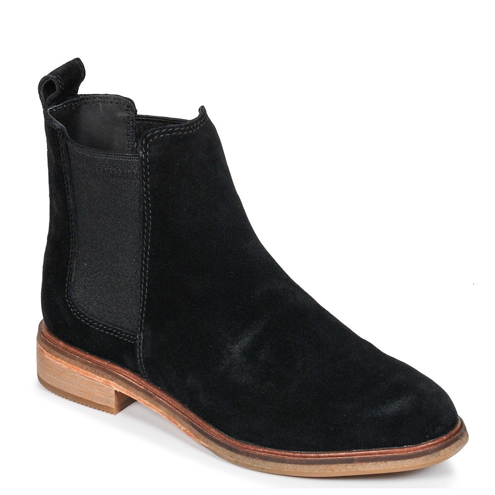 CLARKS</br>Γυναικεία Μποτάκια Μαύρο Suede CLARKDALE ARLO Clarks