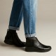 CLARKS</br>Clarks UN ADORN MID Γυναικεία Μποτάκια Μαύρο Δέρμα