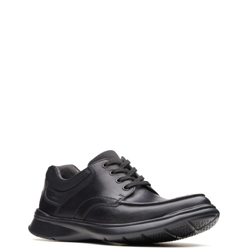Ανδρικά Δετά Παπούτσια Μαύρο Δέρμα COTRELL EDGE Clarks