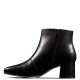 CLARKS</br>Clarks SHEER FLORA Γυναικεία Μποτάκια Μαύρο Δέρμα