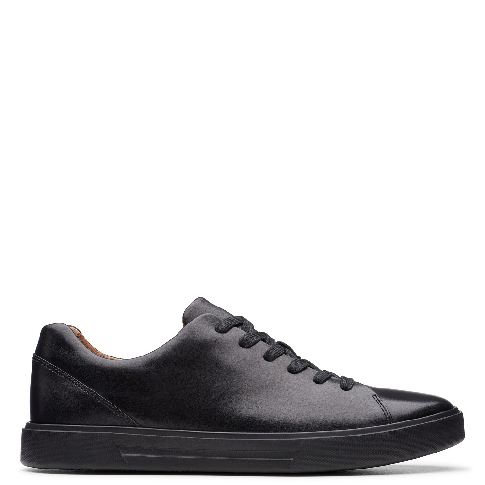 CLARKS</br>Ανδρικά Sneakers Μαύρο Δέρμα UN COSTA LACE Clarks CLARKS</br>Ανδρικά Sneakers Μαύρο Δέρμα UN COSTA LACE Clarks