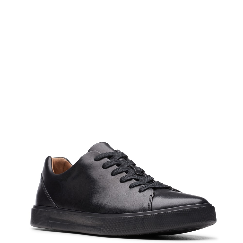 CLARKS</br>Ανδρικά Sneakers Μαύρο Δέρμα UN COSTA LACE Clarks CLARKS</br>Ανδρικά Sneakers Μαύρο Δέρμα UN COSTA LACE Clarks