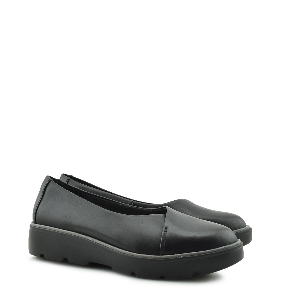 CLARKS</br>Clarks UN BALSA GO Γυναικεία Loafers Μαύρο Δέρμα CLARKS</br>Clarks UN BALSA GO Γυναικεία Loafers Μαύρο Δέρμα