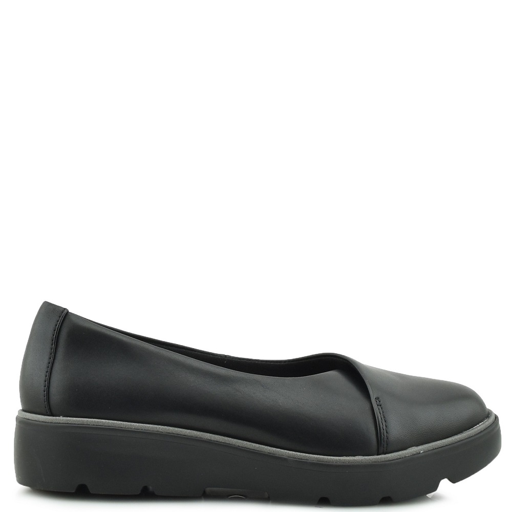 CLARKS</br>Clarks UN BALSA GO Γυναικεία Loafers Μαύρο Δέρμα CLARKS</br>Clarks UN BALSA GO Γυναικεία Loafers Μαύρο Δέρμα