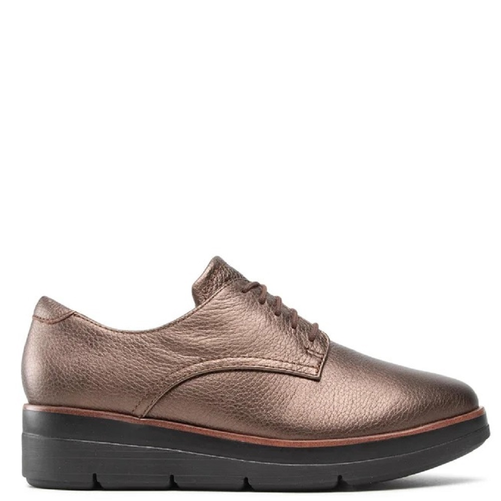 CLARKS</br>Clarks SHAYLIN LACE Γυναικεία Casual Παπούτσια Μπρονζέ Δέρμα CLARKS</br>Clarks SHAYLIN LACE Γυναικεία Casual Παπούτσια Μπρονζέ Δέρμα