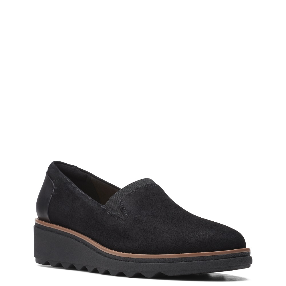 CLARKS</br>Clarks SHARON DOLLY Γυναικεία Casual Παπούτσια Μαύρο Suede CLARKS</br>Clarks SHARON DOLLY Γυναικεία Casual Παπούτσια Μαύρο Suede