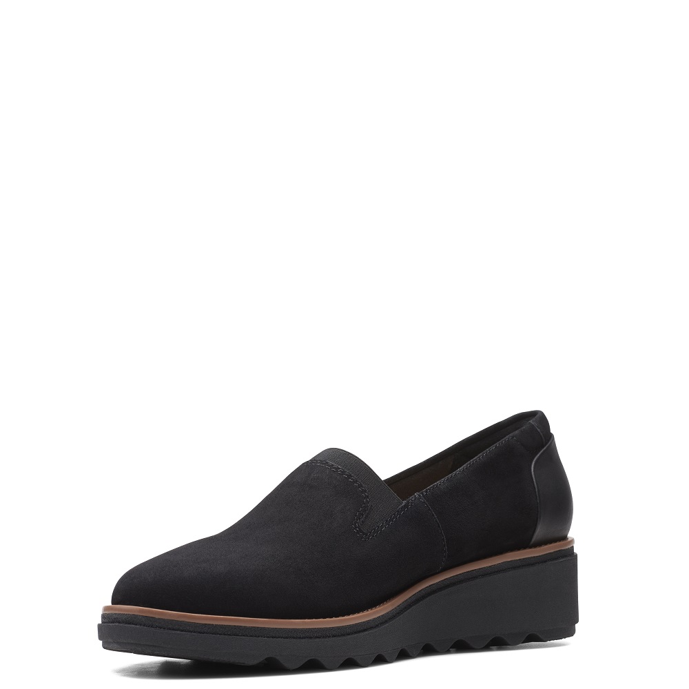 CLARKS</br>Clarks SHARON DOLLY Γυναικεία Casual Παπούτσια Μαύρο Suede CLARKS</br>Clarks SHARON DOLLY Γυναικεία Casual Παπούτσια Μαύρο Suede