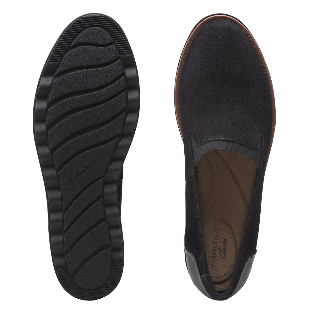 CLARKS</br>Clarks SHARON DOLLY Γυναικεία Casual Παπούτσια Μαύρο Suede CLARKS</br>Clarks SHARON DOLLY Γυναικεία Casual Παπούτσια Μαύρο Suede