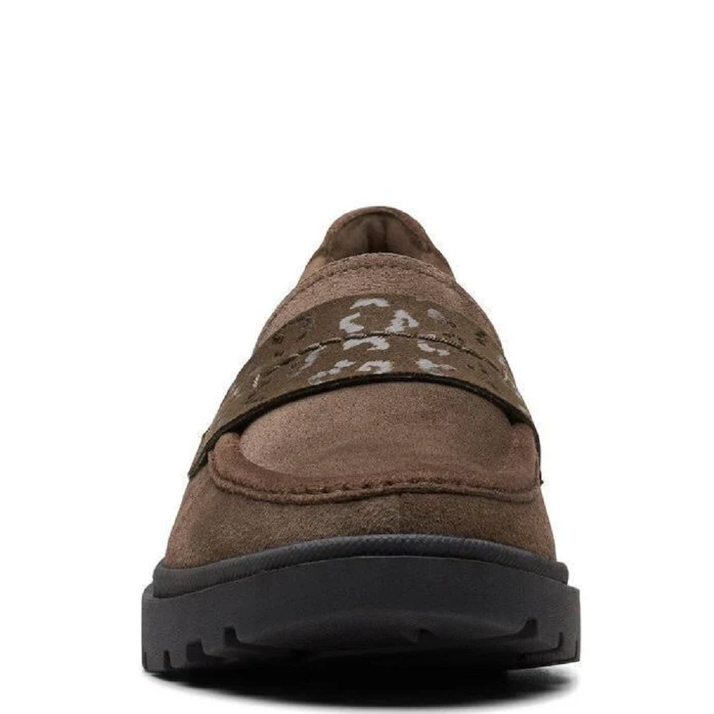 CLARKS</br>Clarks CALLA EASE Γυναικεία Μοκασίνια Χακί Suede