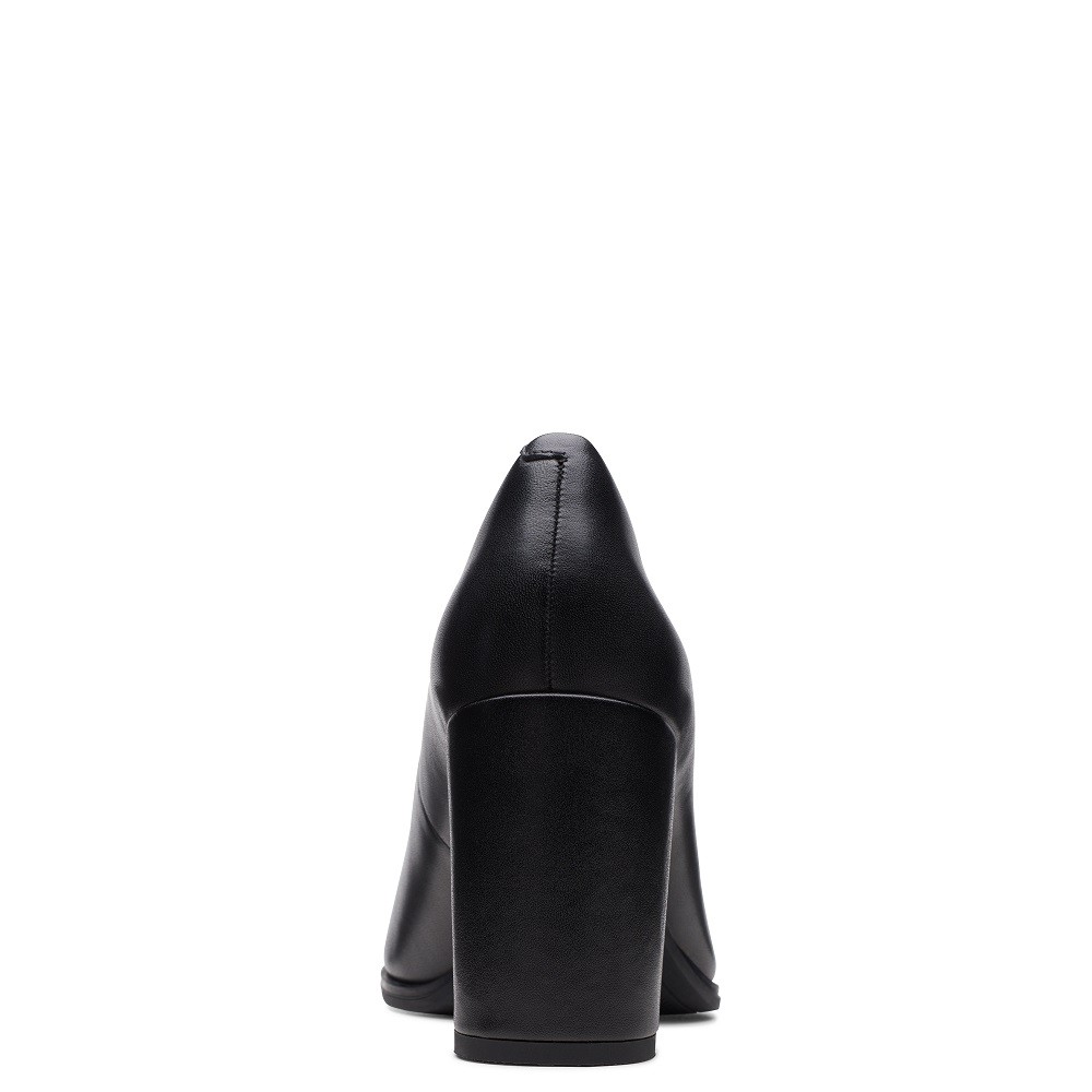 CLARKS</br>Γυναικείες Γόβες Μαύρο Δέρμα FREVA85 COURT Clarks CLARKS</br>Γυναικείες Γόβες Μαύρο Δέρμα FREVA85 COURT Clarks