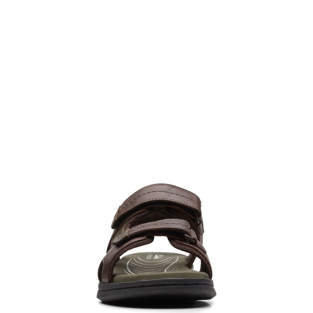 CLARKS</br>Ανδρικά Πέδιλα Καφέ Δέρμα WALKFORD WALK Clarks CLARKS</br>Ανδρικά Πέδιλα Καφέ Δέρμα WALKFORD WALK Clarks