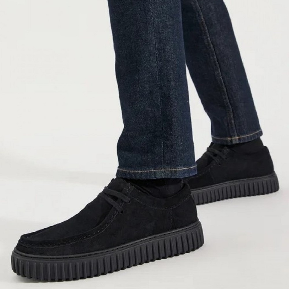 CLARKS</br>Clarks TORHILL LO Ανδρικά Δετά Παπούτσια Μαύρο Suede CLARKS</br>Clarks TORHILL LO Ανδρικά Δετά Παπούτσια Μαύρο Suede