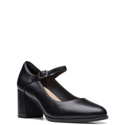 Γυναικείες Γόβες Μαύρο Δέρμα FREVA55 STRAP Clarks