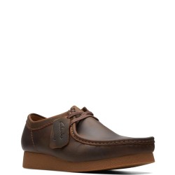 Ανδρικά Δετά Παπούτσια Καφέ Δέρμα WALLABEE EVO Clarks