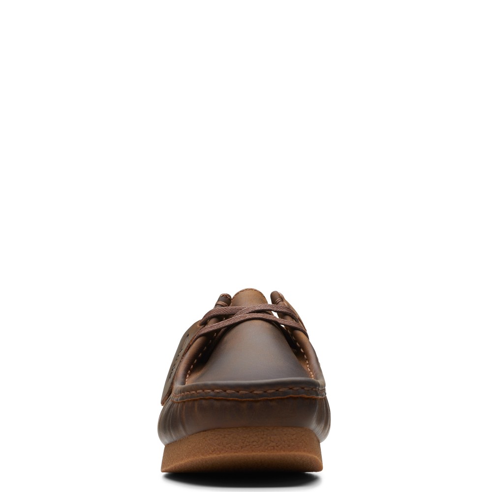 CLARKS</br>Ανδρικά Δετά Παπούτσια Καφέ Δέρμα WALLABEE EVO Clarks CLARKS</br>Ανδρικά Δετά Παπούτσια Καφέ Δέρμα WALLABEE EVO Clarks