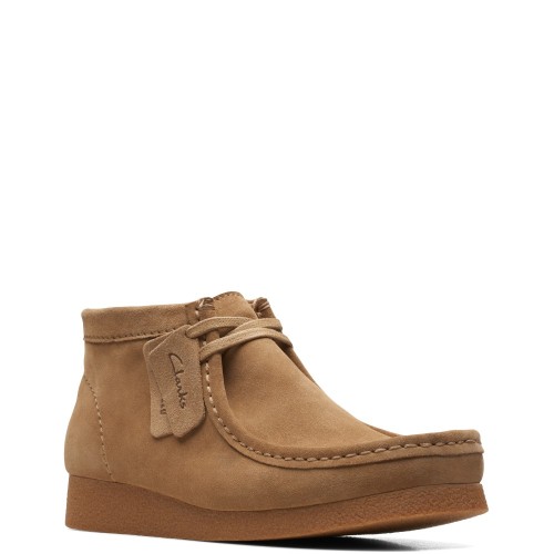 Ανδρικά Μποτάκια Μπεζ Suede WALLABEE EVO BT Clarks