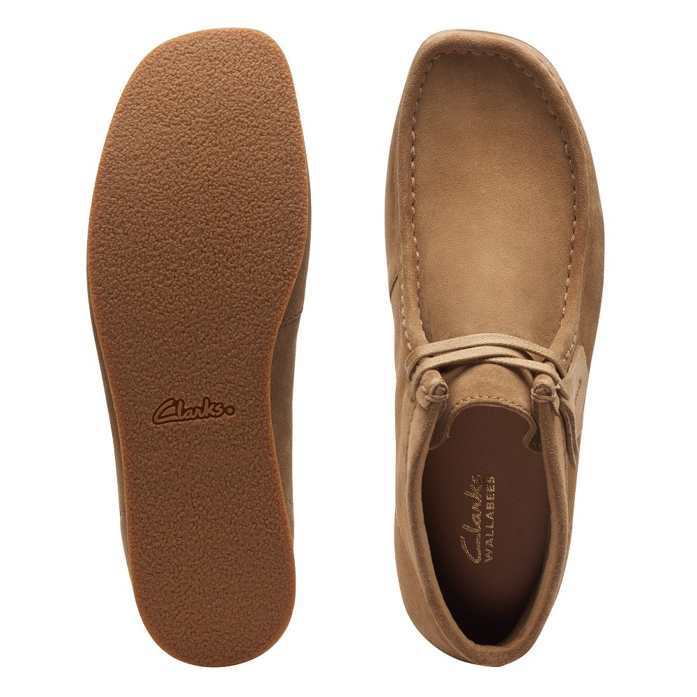 CLARKS</br>Ανδρικά Μποτάκια Μπεζ Suede WALLABEE EVO BT Clarks CLARKS</br>Ανδρικά Μποτάκια Μπεζ Suede WALLABEE EVO BT Clarks