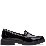 Clarks WESTLYNN AYLA Γυναικεία Μοκασίνια Μαύρο Λουστρίνι