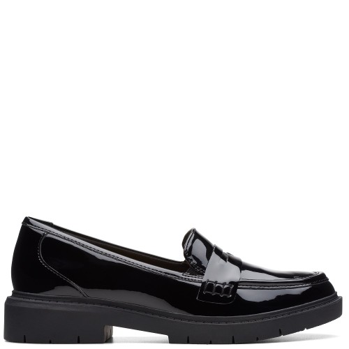 Clarks WESTLYNN AYLA Γυναικεία Μοκασίνια Μαύρο Λουστρίνι