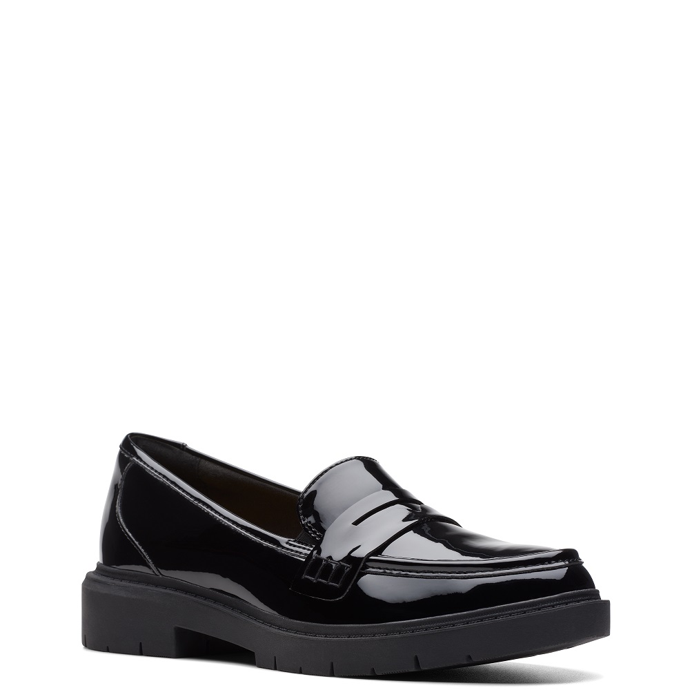 CLARKS</br>Clarks WESTLYNN AYLA Γυναικεία Μοκασίνια Μαύρο Λουστρίνι CLARKS</br>Clarks WESTLYNN AYLA Γυναικεία Μοκασίνια Μαύρο Λουστρίνι