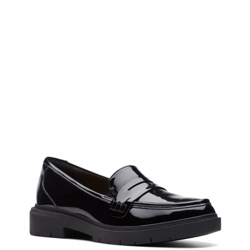 Clarks WESTLYNN AYLA Γυναικεία Μοκασίνια Μαύρο Λουστρίνι