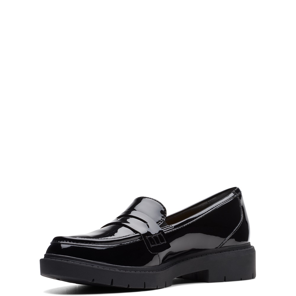 CLARKS</br>Clarks WESTLYNN AYLA Γυναικεία Μοκασίνια Μαύρο Λουστρίνι CLARKS</br>Clarks WESTLYNN AYLA Γυναικεία Μοκασίνια Μαύρο Λουστρίνι